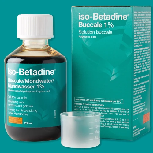 Groene lijn van iso‑Betadine<sup>®</sup>